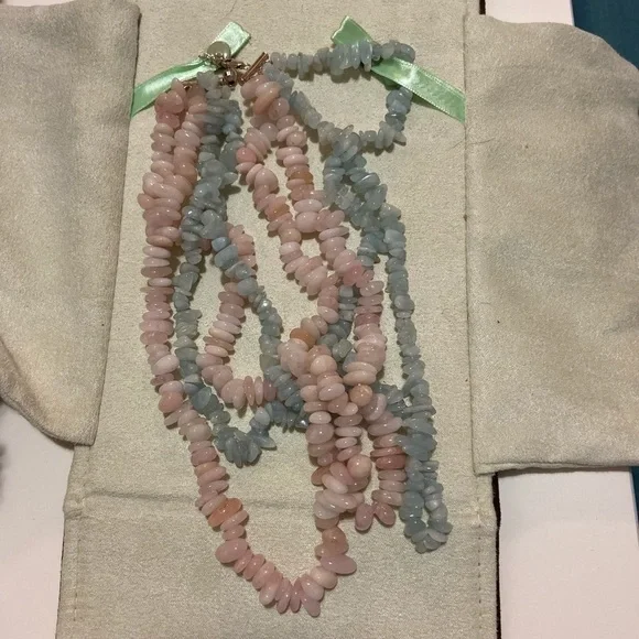 Ross Simmons pastel shell necklace triple strand